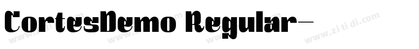 CortesDemo Regular字体转换